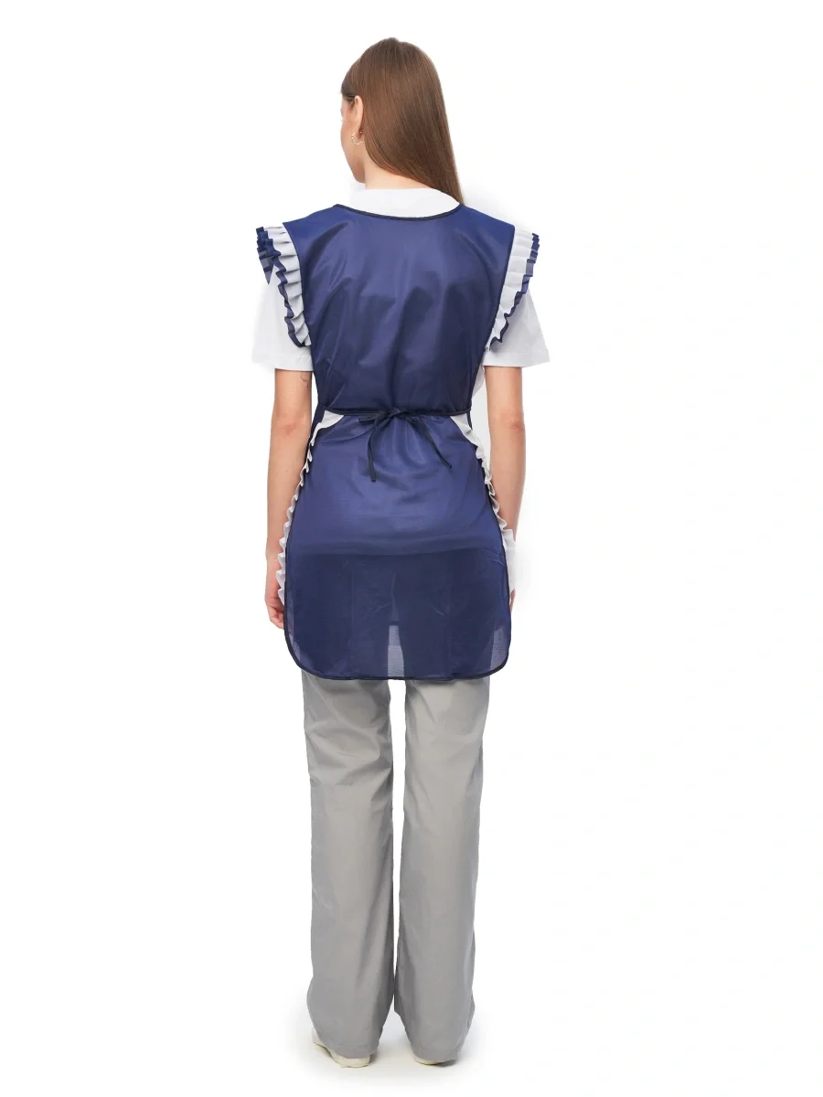 Фартук-сарафан нейлоновый т-синий - фото 4