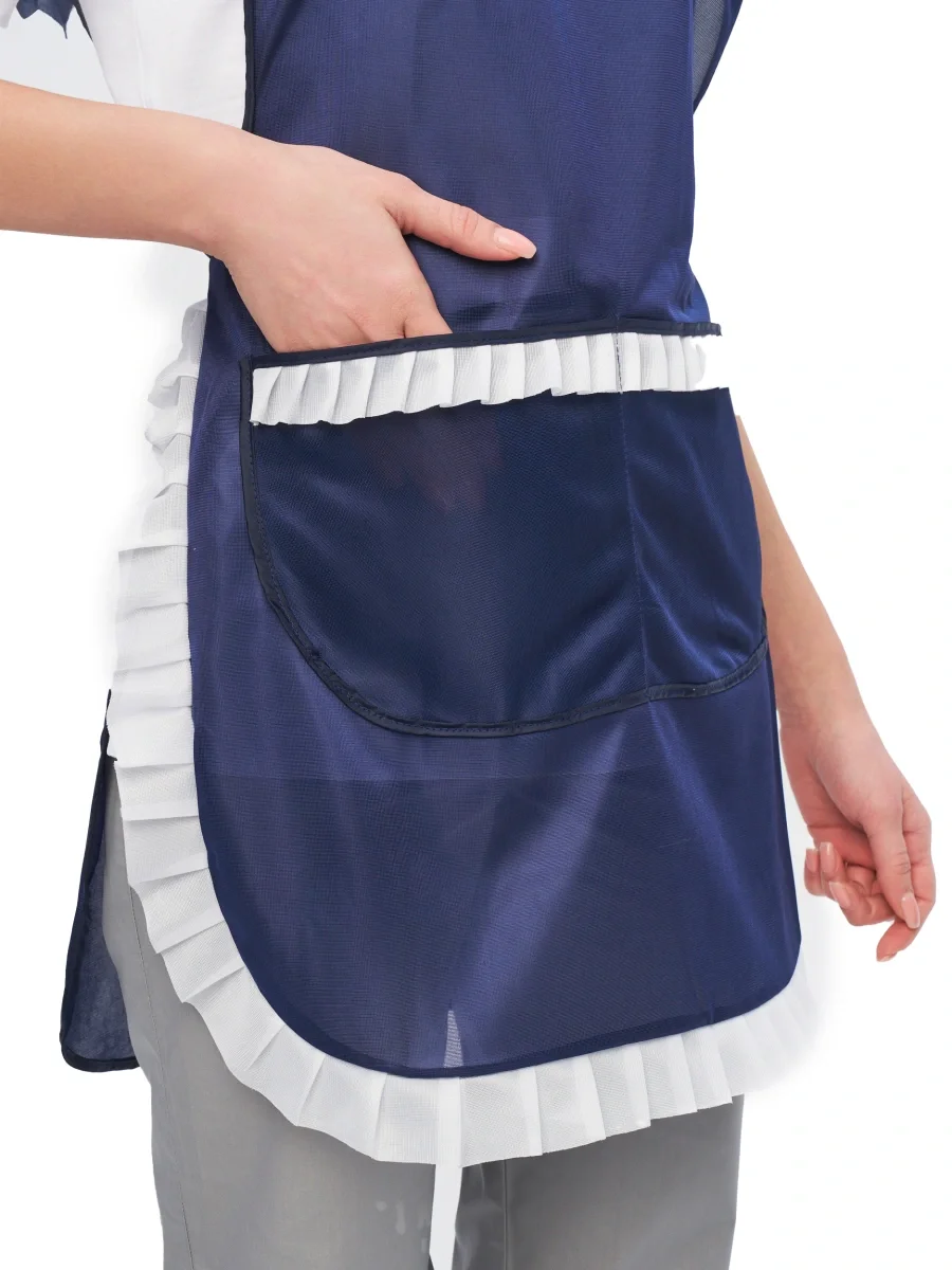 Фартук-сарафан нейлоновый т-синий - фото 6