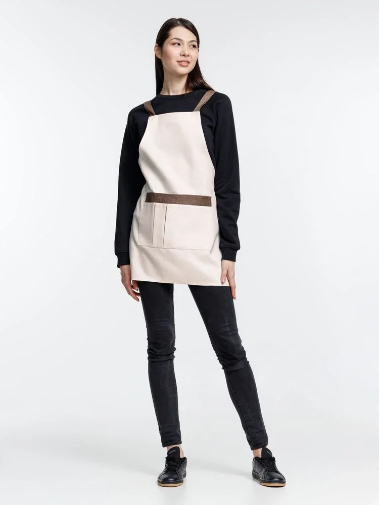 Фартук Settle In, светло-бежевый (молочный) - фото 6