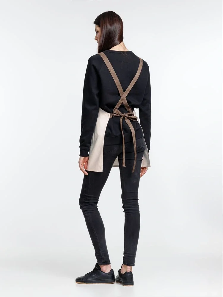 Фартук Settle In, светло-бежевый (молочный) - фото 9