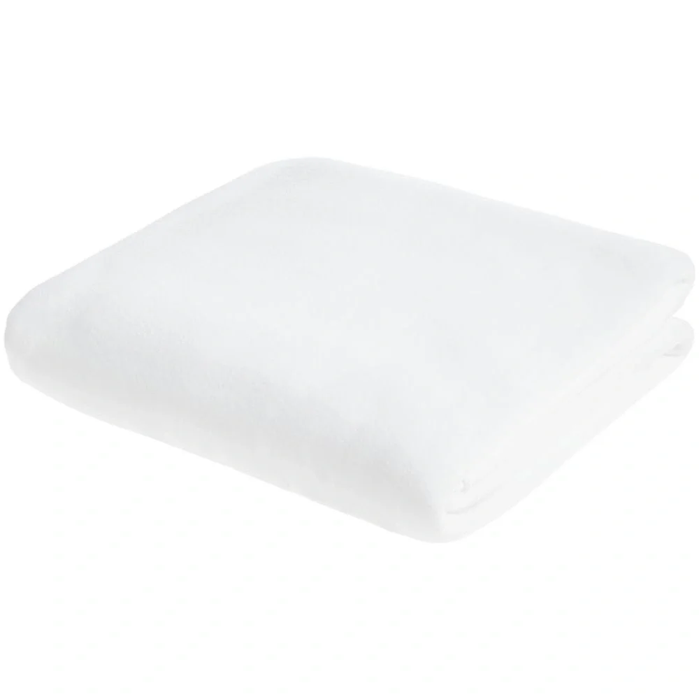 Флисовый плед Warm&Peace, белый 100х140 см - фото 2