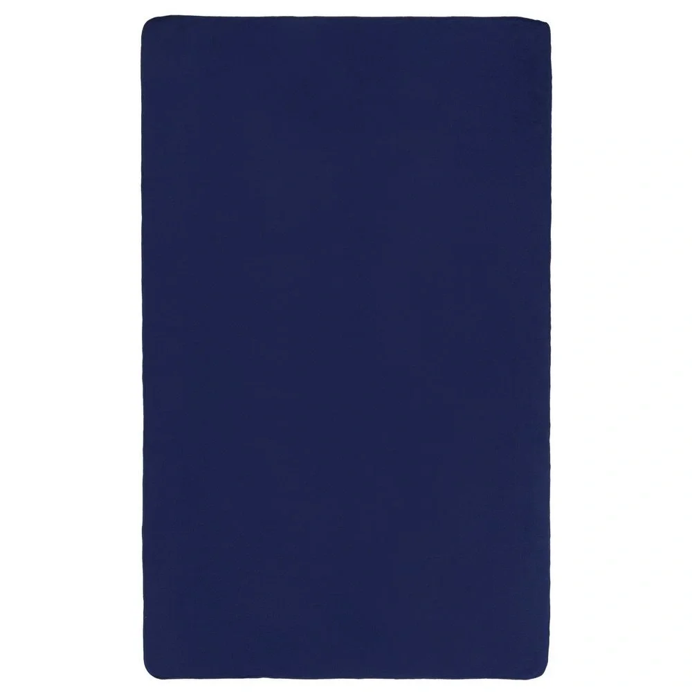 Флисовый плед Warm&Peace, синий 100х140 см - фото 3