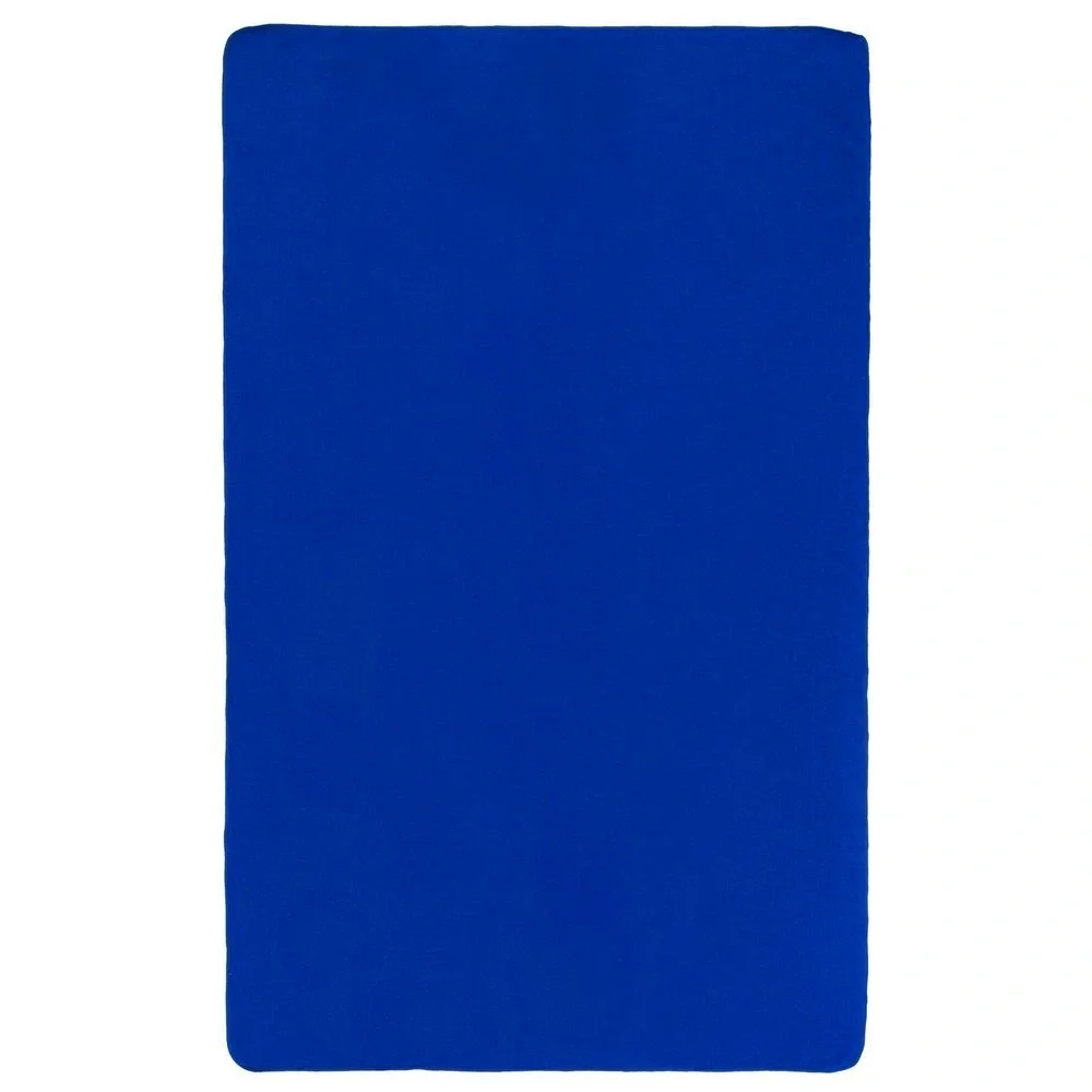 Флисовый плед Warm&Peace, ярко-синий 100х140 см - фото 7