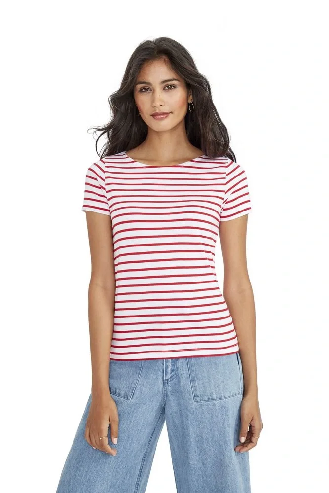 Футболка Miles Women белая с красным - фото 8