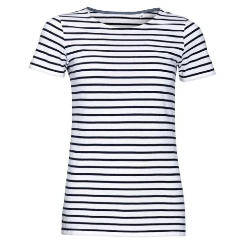 Футболка Miles Women белая с темно-синим - фото 1