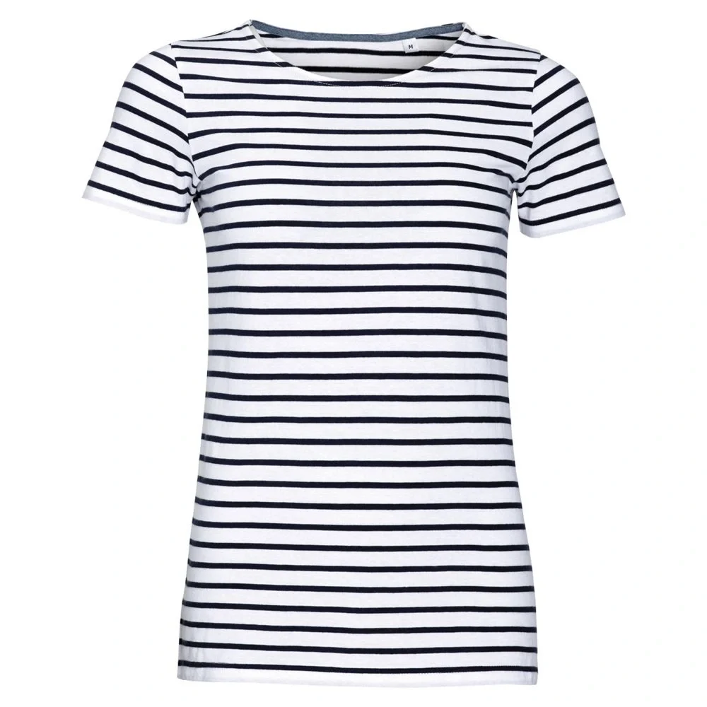 Футболка Miles Women белая с темно-синим - фото 5