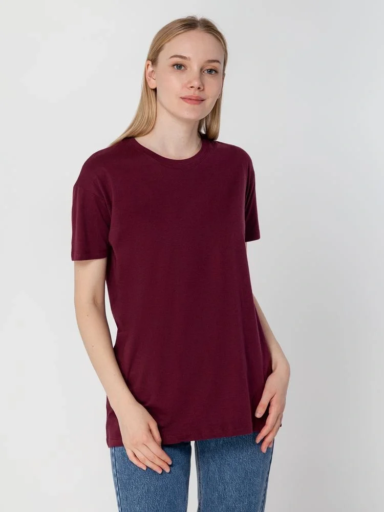 Футболка унисекс Regent 150, бордовая - фото 10