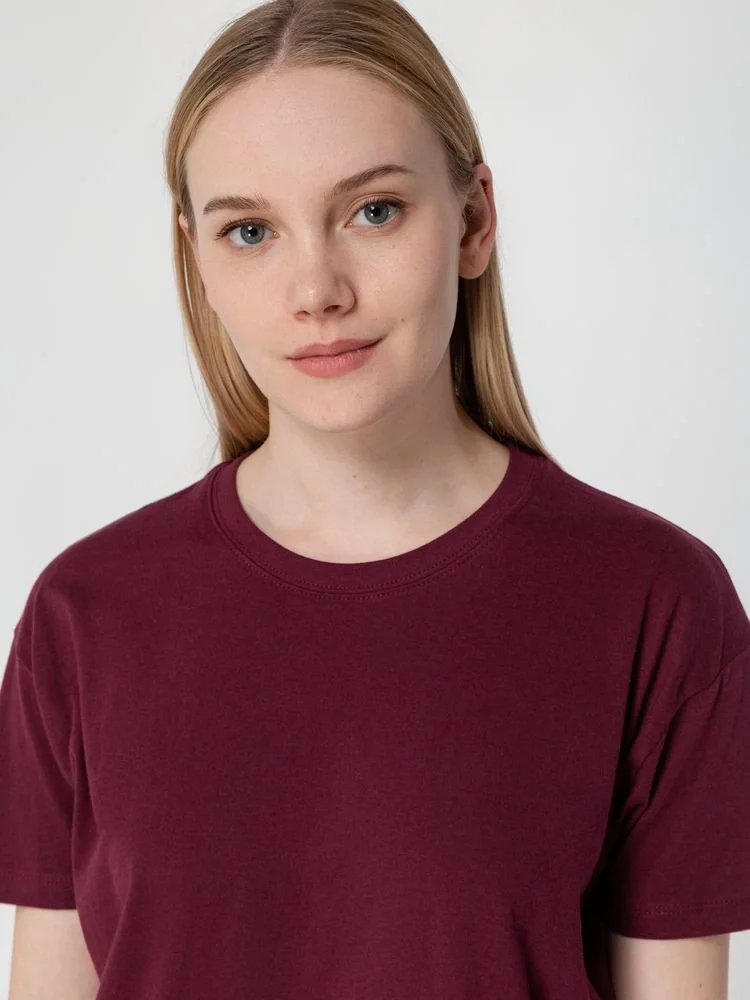 Футболка унисекс Regent 150, бордовая - фото 12