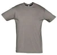 Футболка унисекс Regent 150, серая (стальная) - фото 1