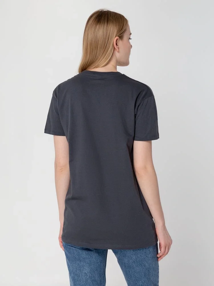 Футболка унисекс Regent 150, серая (стальная) - фото 15