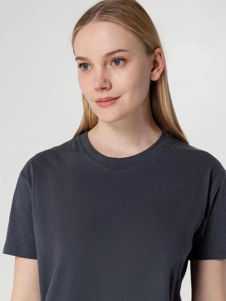 Футболка унисекс Regent 150, серая (стальная) - фото 16