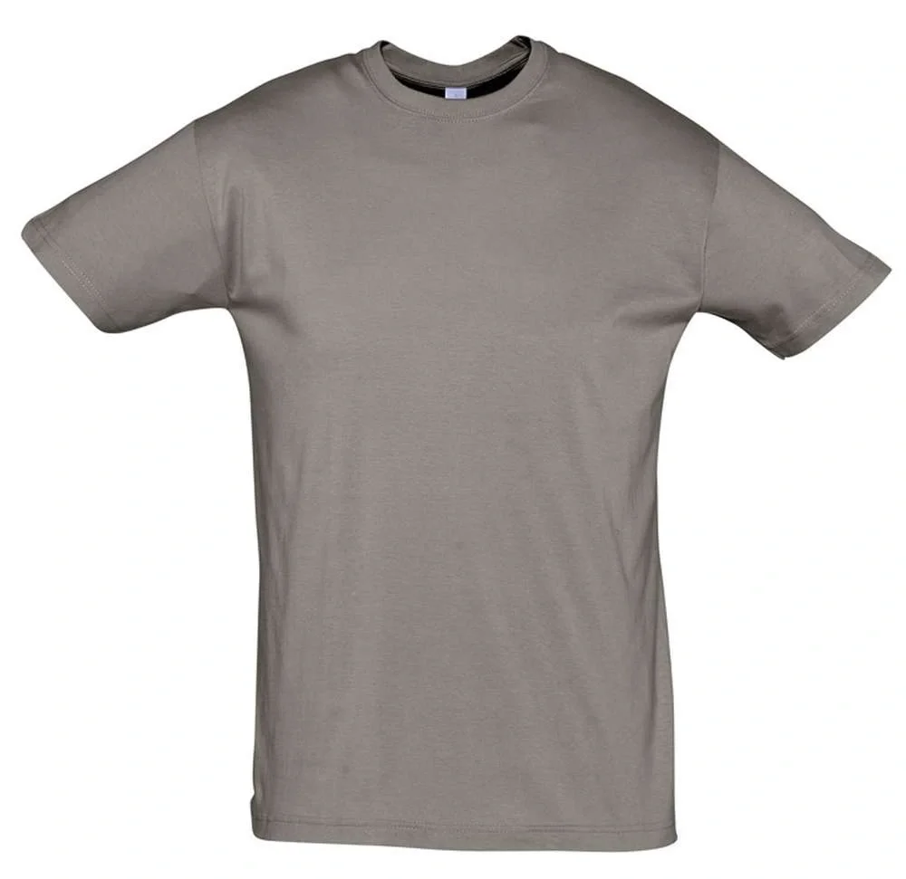 Футболка унисекс Regent 150, серая (стальная) - фото 2
