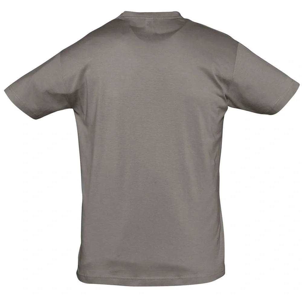 Футболка унисекс Regent 150, серая (стальная) - фото 3