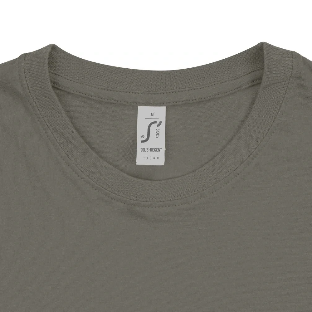 Футболка унисекс Regent 150, серая (стальная) - фото 9