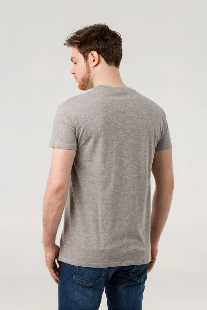 Футболка унисекс Regent 150, серый меланж - фото 13