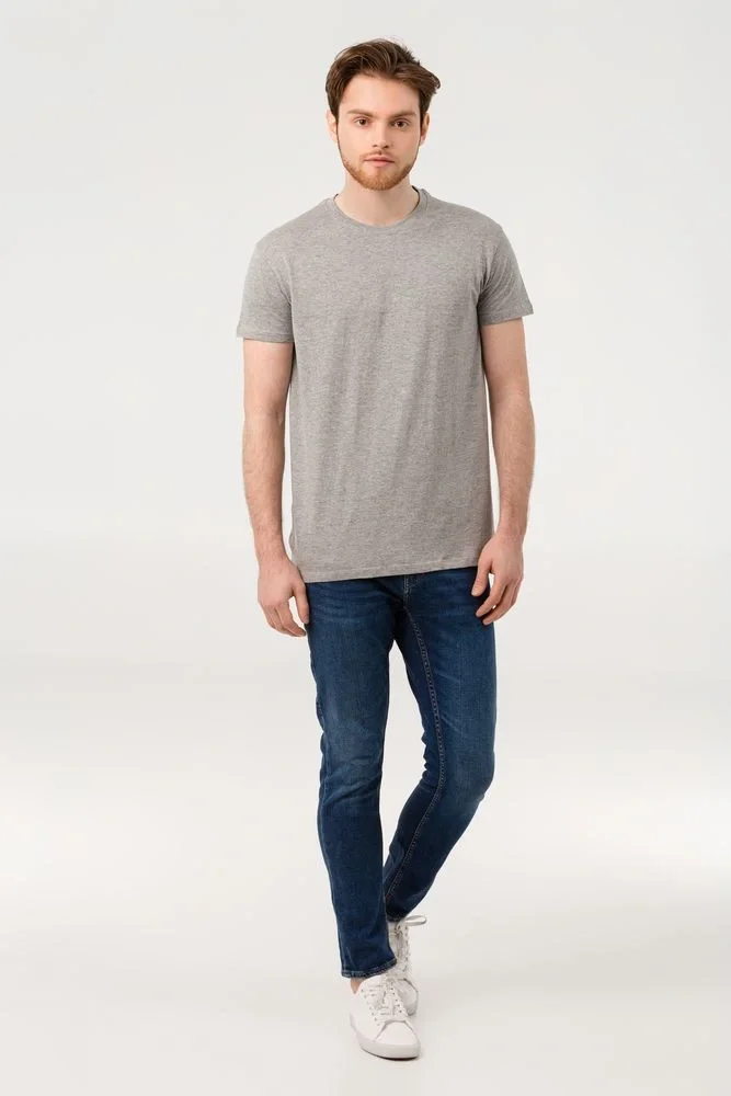 Футболка унисекс Regent 150, серый меланж - фото 14