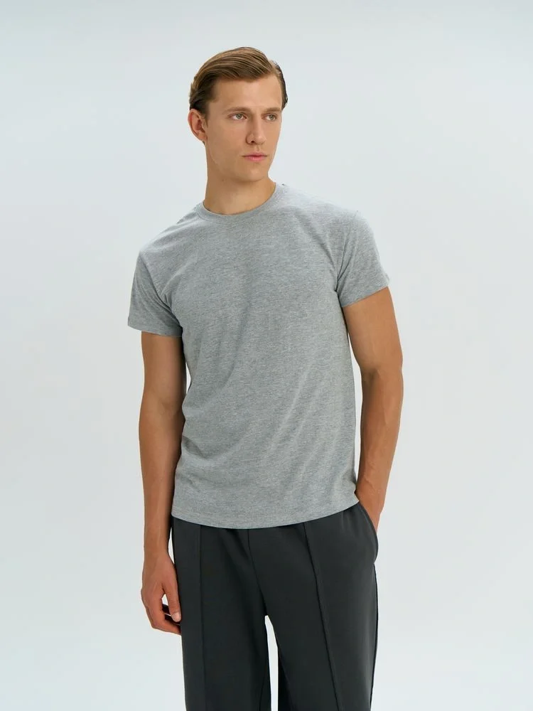 Футболка унисекс Regent 150, серый меланж - фото 17