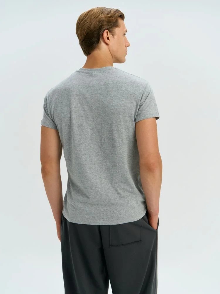 Футболка унисекс Regent 150, серый меланж - фото 19