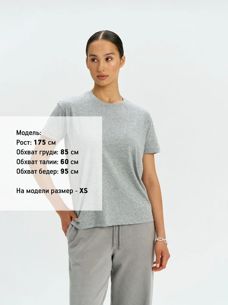 Футболка унисекс Regent 150, серый меланж - фото 20