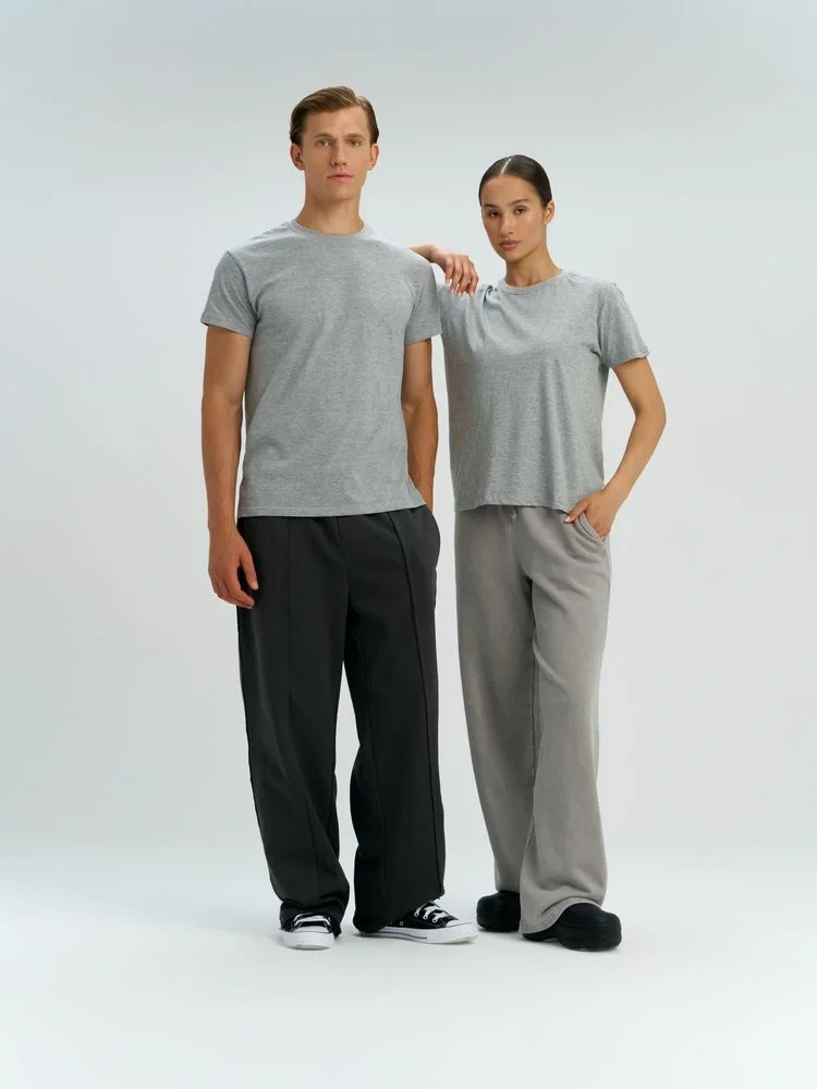 Футболка унисекс Regent 150, серый меланж - фото 24