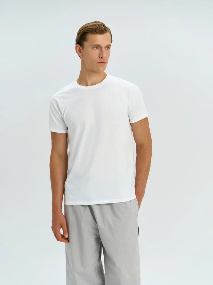 Футболка унисекс Regent 150, синяя (джинс) - фото 11