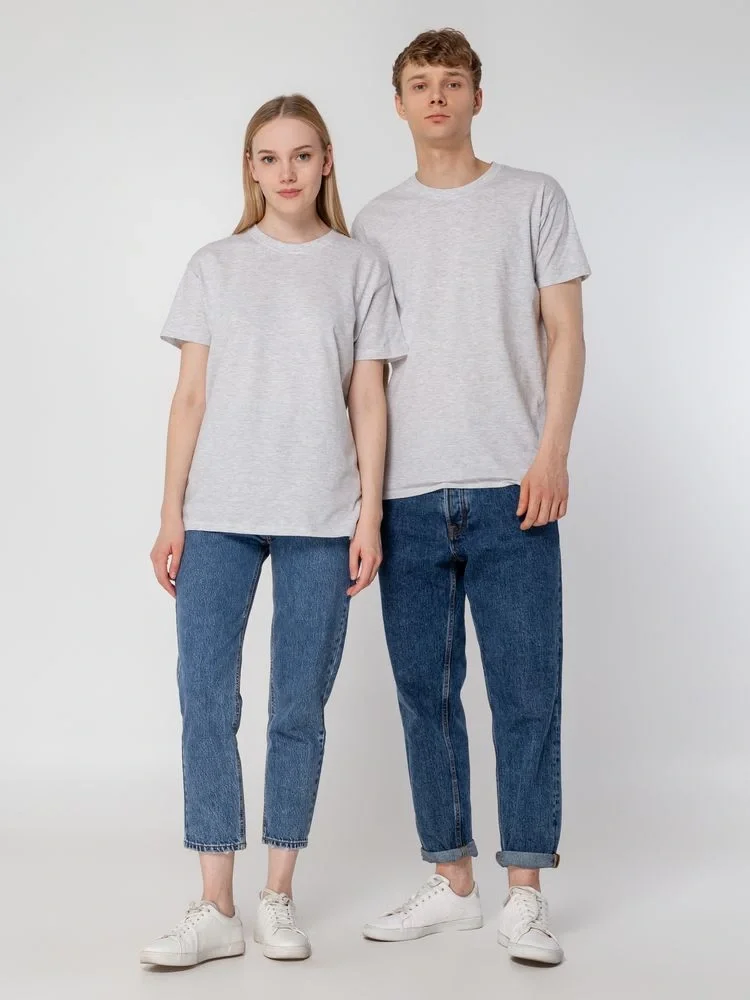 Футболка унисекс Regent 150, светло-серый меланж - фото 16