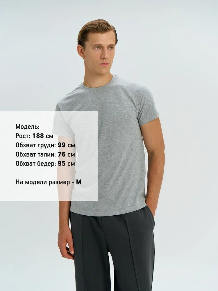 Футболка унисекс Regent 150, темно-серая - фото 10