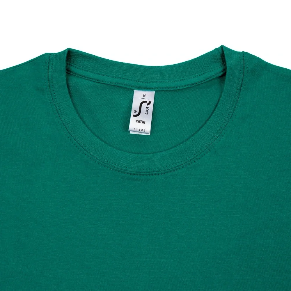 Футболка унисекс Regent 150, зеленая (изумрудная) - фото 9
