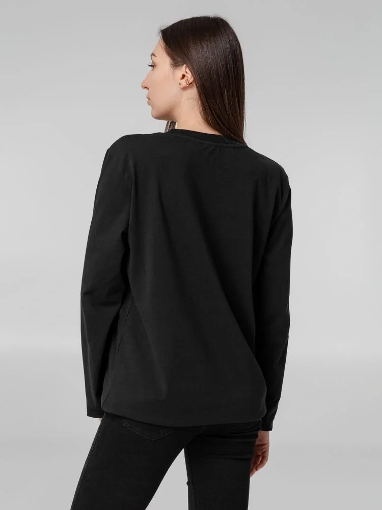 Футболка с длинным рукавом Lehta, черная - фото 10