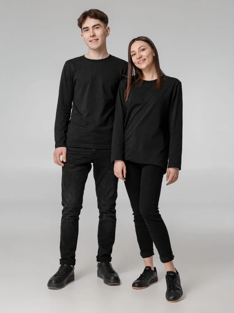 Футболка с длинным рукавом Lehta, черная - фото 12