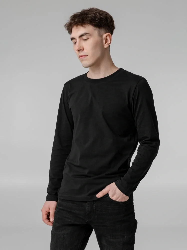 Футболка с длинным рукавом Lehta, черная - фото 5