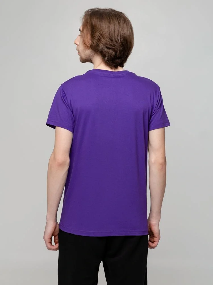 Футболка унисекс T-bolka 140, фиолетовая - фото 11