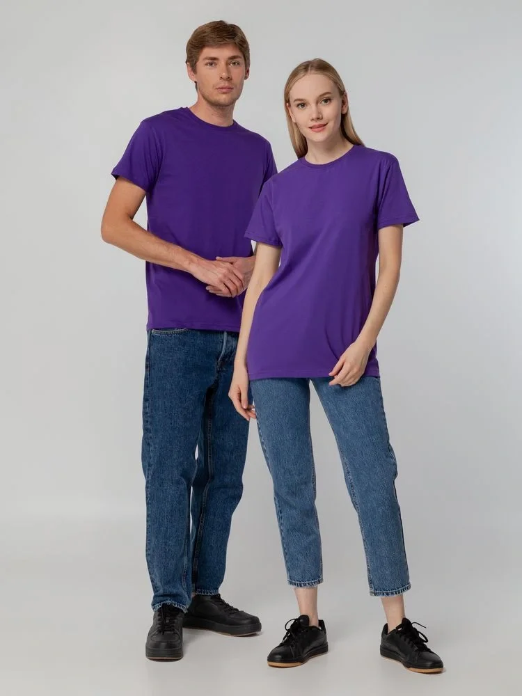 Футболка унисекс T-bolka 140, фиолетовая - фото 25