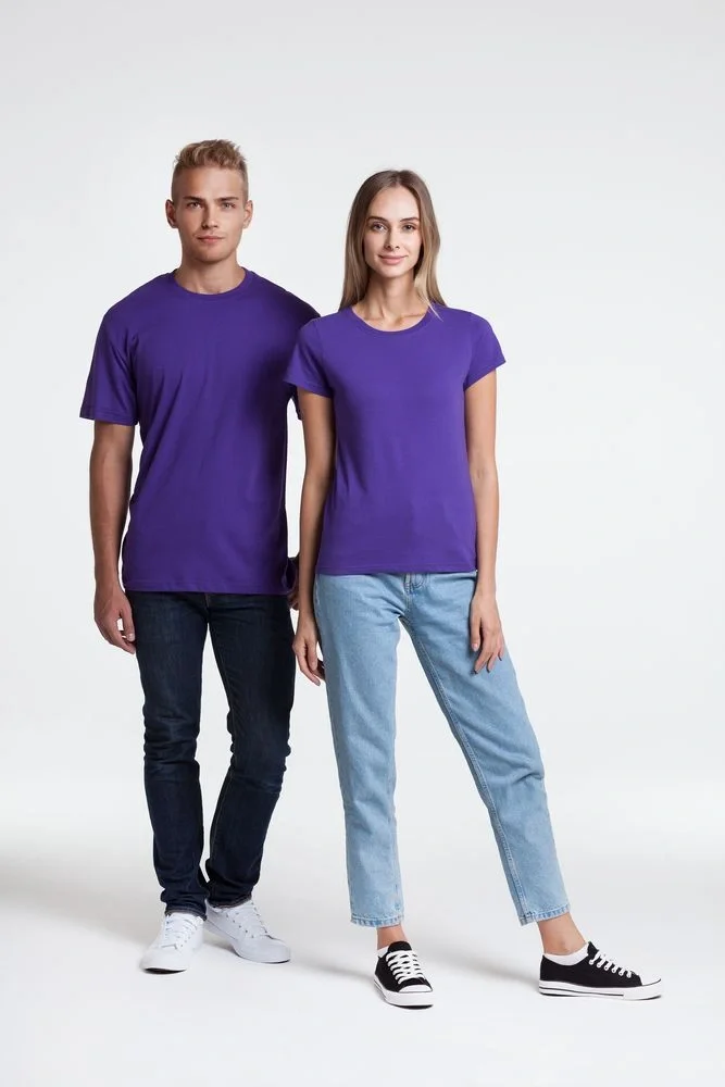 Футболка унисекс T-bolka 140, фиолетовая - фото 5