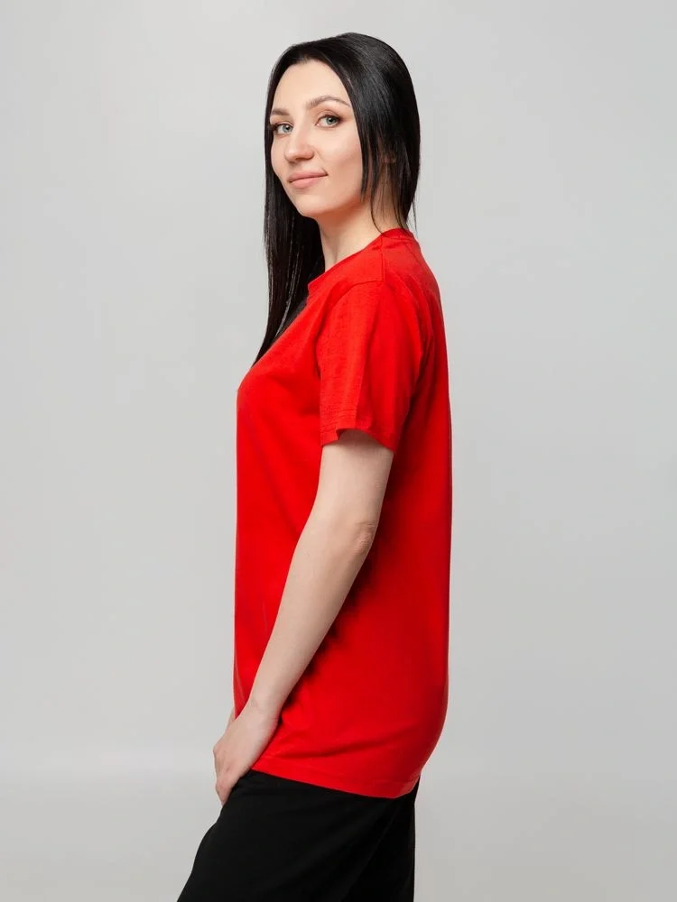 Футболка унисекс T-bolka 140, красная - фото 13