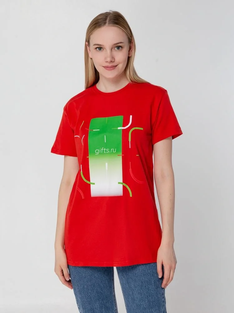 Футболка унисекс T-bolka 140, красная - фото 16