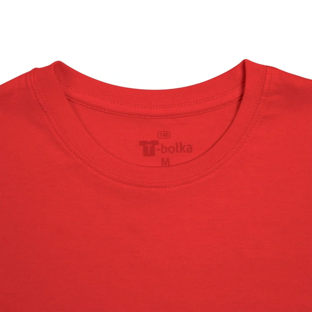 Футболка унисекс T-bolka 140, красная - фото 8