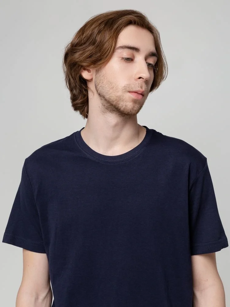 Футболка унисекс T-bolka 140, темно-синяя - фото 9