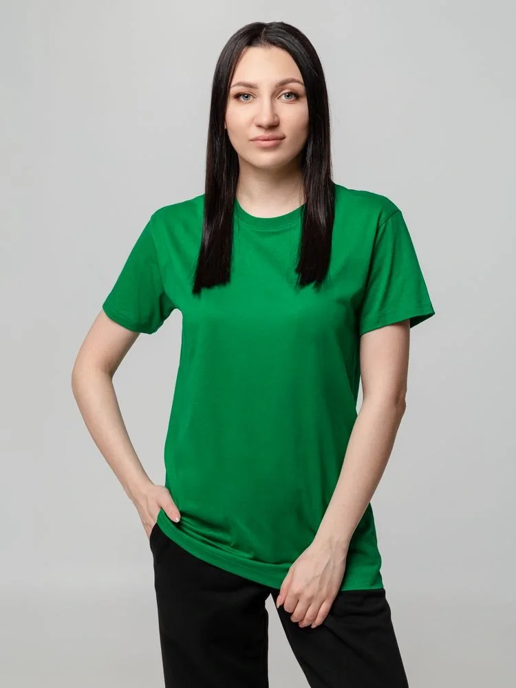 Футболка унисекс T-bolka 140, темно-зеленая - фото 13