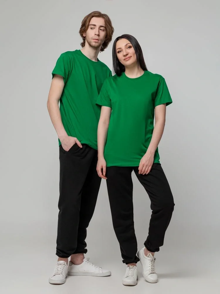 Футболка унисекс T-bolka 140, темно-зеленая - фото 19