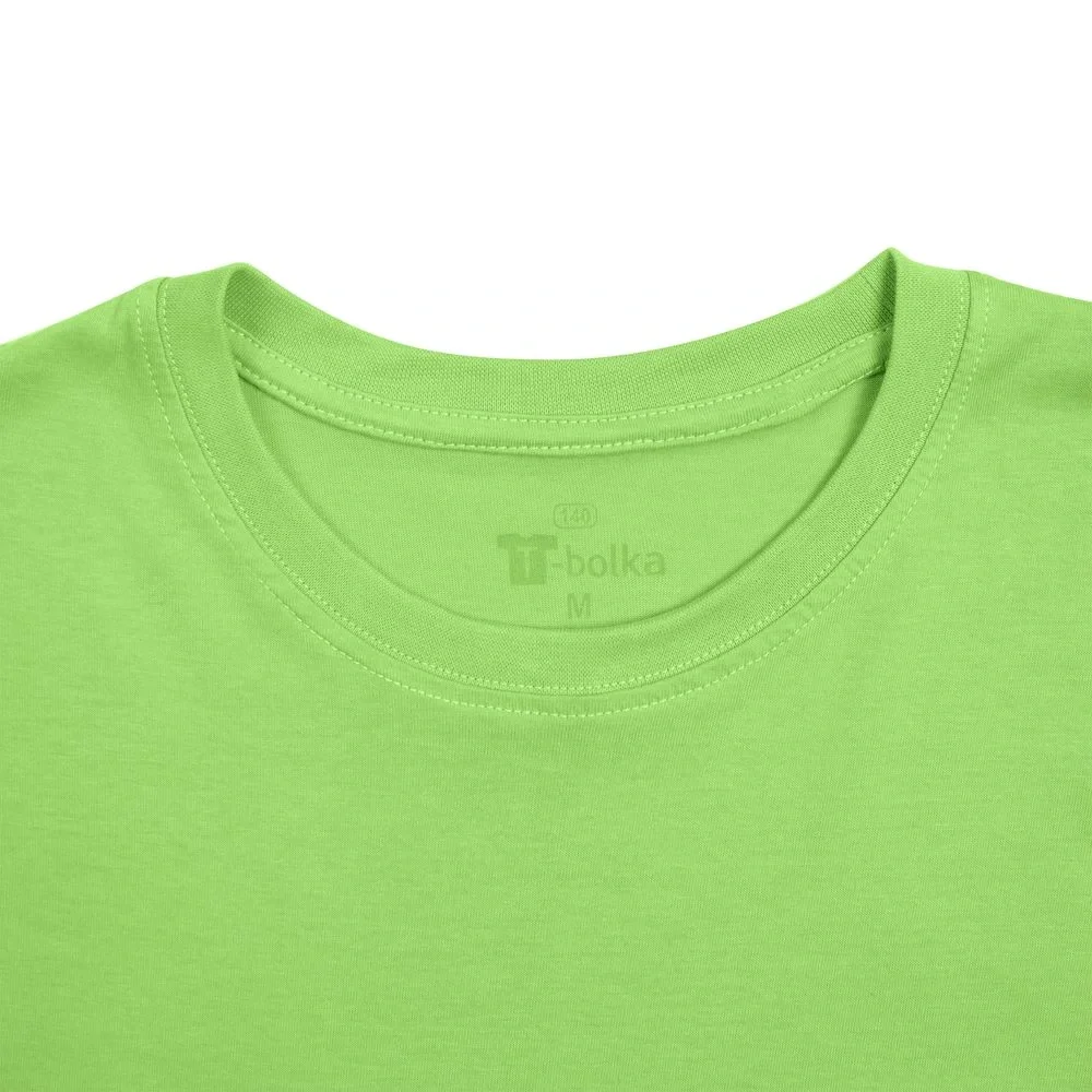Футболка унисекс T-bolka 140, зеленое яблоко - фото 8