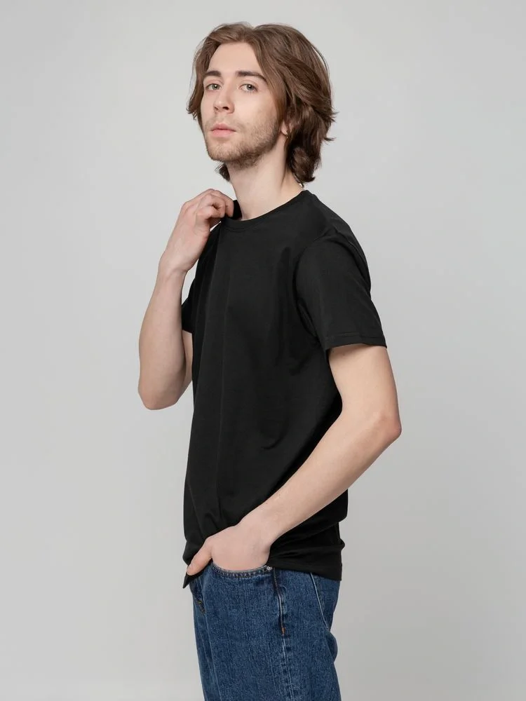 Футболка унисекс T-Bolka 160, черная - фото 11