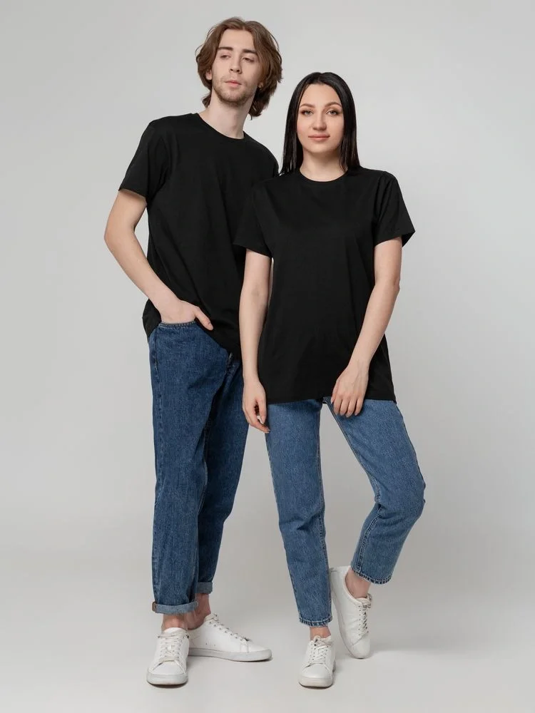 Футболка унисекс T-Bolka 160, черная - фото 16