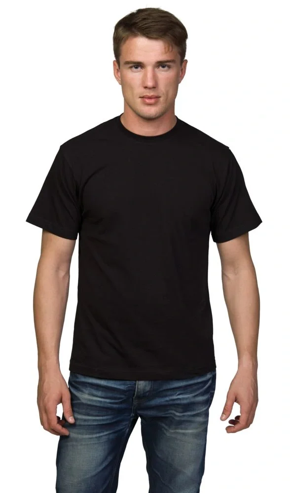 Футболка унисекс T-Bolka 160, черная - фото 4