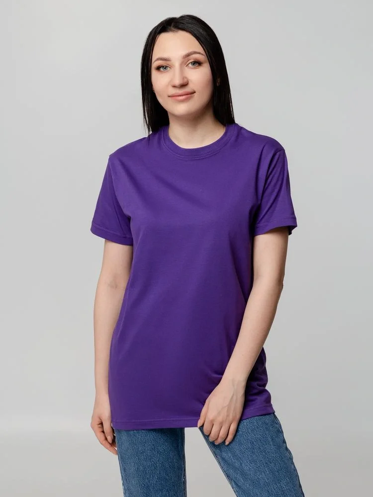 Футболка унисекс T-Bolka 160, фиолетовая - фото 11