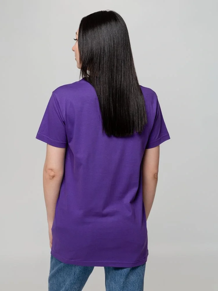 Футболка унисекс T-Bolka 160, фиолетовая - фото 12