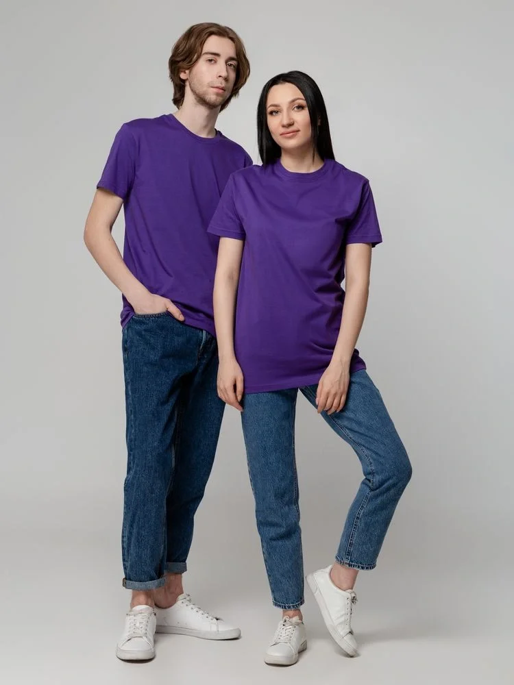 Футболка унисекс T-Bolka 160, фиолетовая - фото 17
