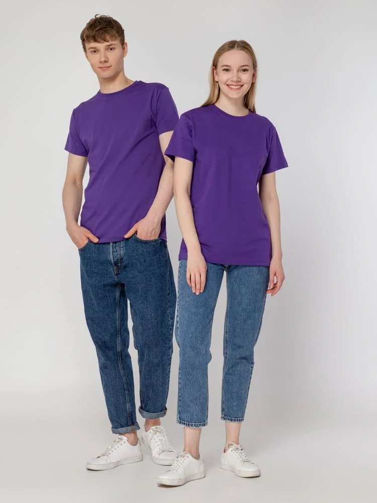Футболка унисекс T-Bolka 160, фиолетовая - фото 23