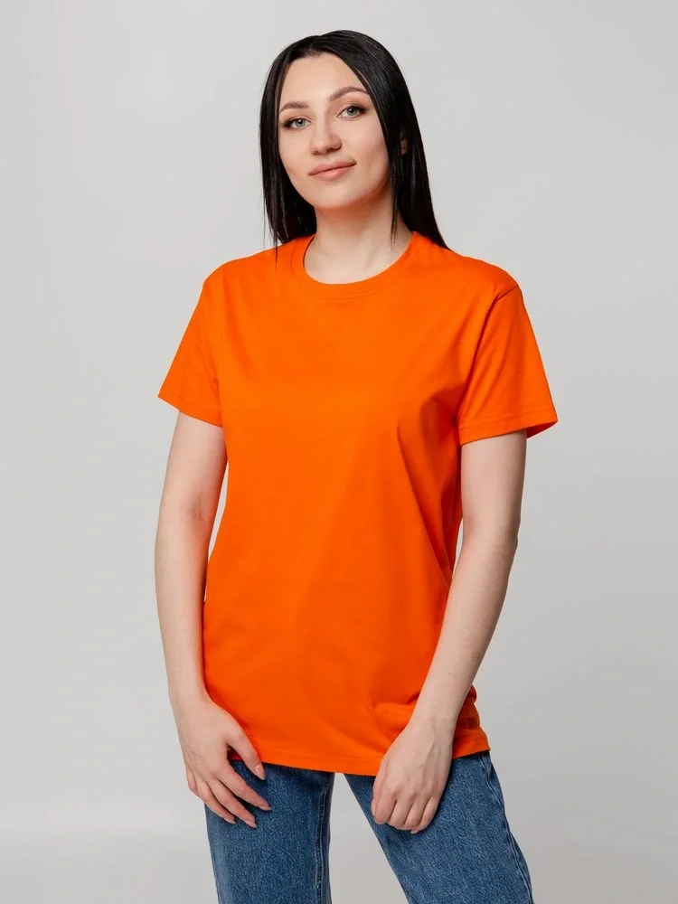 Футболка унисекс T-Bolka 160, оранжевая - фото 13