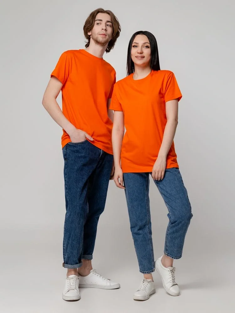 Футболка унисекс T-Bolka 160, оранжевая - фото 15